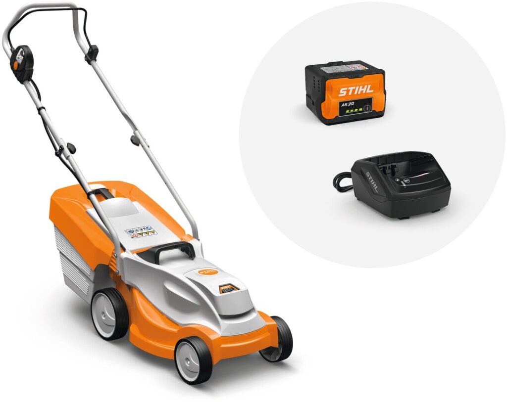 Stihl RMA 235 con batteria AK 20 e caricabatterie AL 101