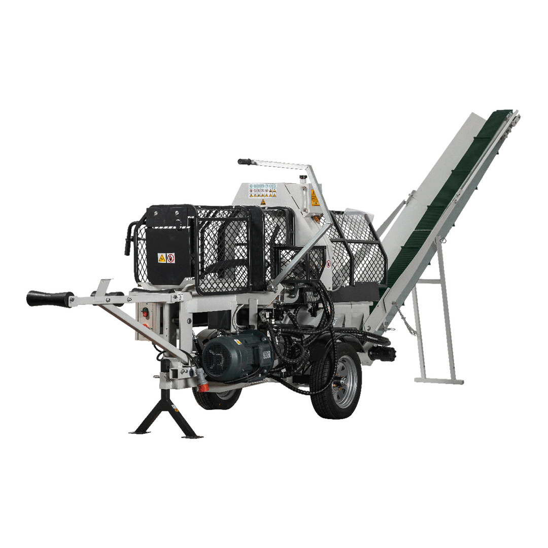 LUMAG SSA400E | Macchina sega-spaccalegna elettrica con nastro trasportatore - immagine 2
